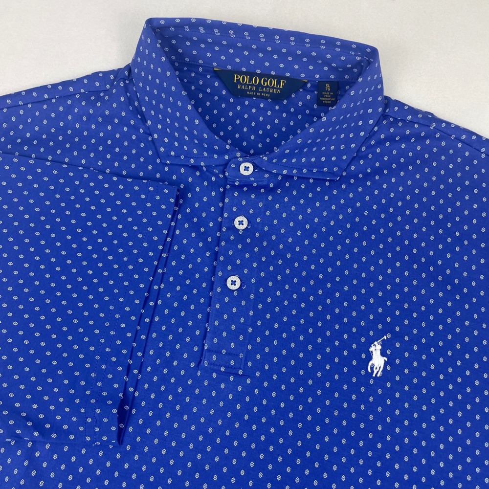 Polo Golf Ralph Lauren Mens XL Summer Royal Blue Micro Performance Polo NWOT